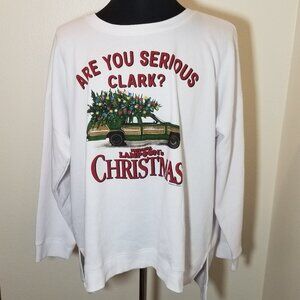 National Lampoon Christmas Vacation Clark Griswold Sweatshirt Womens 3X NWOT